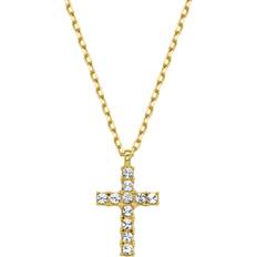 14k gold cross necklace • Compare & see prices now »