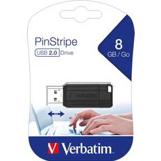 8 GB Minnepenner Verbatim USB-Penn 49062 Svart 8 GB