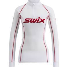 Dame Superundertøy Swix RaceX Classic Half Zip W - Bright White/Red