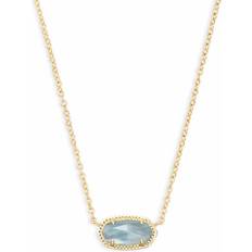 Kendra Scott Elisa Pendant Necklace - Gold/Light Blue