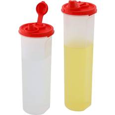 Plastic Oil- & Vinegar Dispensers Set SignoraWare 2 Oil- & Vinegar Dispenser