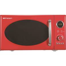 Red Microwave Ovens Emerson .9 Cu Red