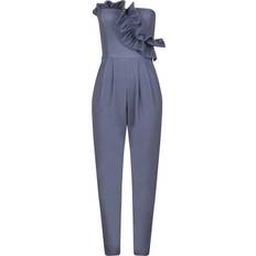 Blå - Dame Jumpsuits & Overaller Girls On Film Womens/Ladies Halcyon Frill Jumpsuit Grey