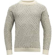 S Overdeler Devold Nordsjo Wool Sweater - Offwhite