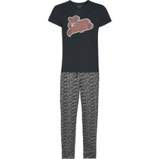 Herre - Svarte Pysjamaser EMP Stage Collection Pyjamas Pysjamas med retro EMP print til Herrer svart