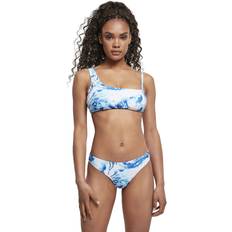 Damen - Weiß Bikinioberteile Urban Classics Damen Asymmetric Tank Top Bikini-Set, Ocean White