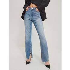 Anzughosen - Blau - Damen - W30 Vero Moda Straight leg jeans Blue Denim Vmselma Hr Flared Slit Jeans RA336 Jeans W32/L32