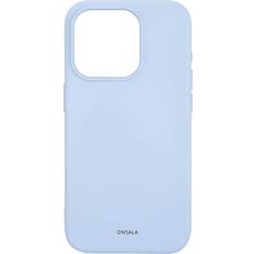 Gear Onsala iPhone 15 Pro Silicone deksel lyseblå