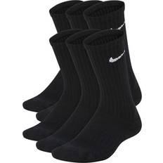 Nike Girls Socks Children's Clothing Nike Kid's Everyday Cushioned Crew Socks 6-pack - Black/White