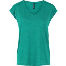Damen - Leinen T-Shirts & Tanktops Pieces Glitter T-shirt Grün