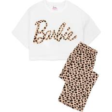 Bomull - Dame Jumpsuits & Overaller Barbie Animal Print Pyjama Set Off White