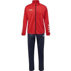 Polyester Tracksuits Hummel Kid's Promo Poly Tracksuits - True Red/Marine (205877-3496)