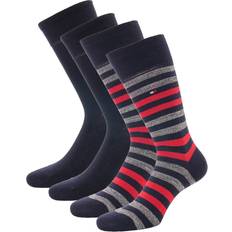 Tommy Hilfiger Socks Tommy Hilfiger Mens 2-Pack Duo Stripe Socks Black/Red