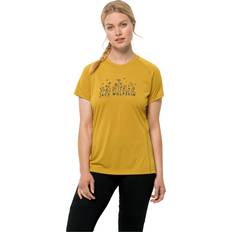 Damen - Golden T-Shirts Jack Wolfskin Morobbia T-Shirt Golden Spice