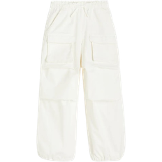 Hosen H&M Parachute Pants - Natural White