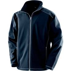 Ytterklær Result Work-Guard Mens Treble Stitch Soft Shell Jacket Navy