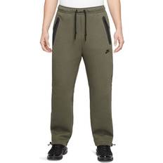 Nike Herren - Outdoor-Hosen Nike Sportswear Tech Fleece Men's Open-Hem Sweatpants - Medium Olive/Black