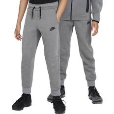 Sweat Pants Nike Big Kid's Sportswear Tech Fleece Winterized Trousers - Smoke Grey/Black/Black (FJ6025-084)