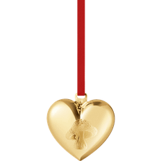 Georg Jensen Heart Gold Christmas Tree Ornament 2.1"