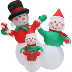 12 oz. Bulk 50 Ct. Clear Snowman Disposable Plastic Cups with Lids & Straws