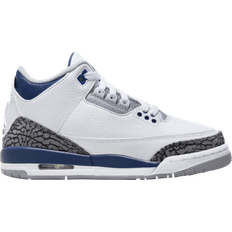 Size 4 basketball Nike Air Jordan 3 Retro GS - White/Midnight Navy/Cement Grey/Black