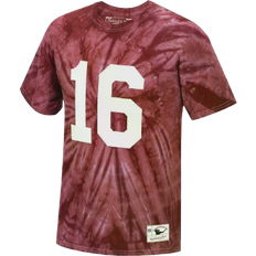 Mitchell & Ness Men's Joe Montana Scarlet San Francisco 49Ers Tie-Dye Retired Player Name and Number T-shirt