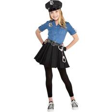 Amscan Police Dress Halloween Costume for Girls