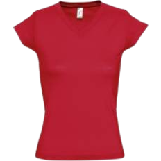 Sols Women's Tailored V-Neck T-shirt - Classic Red