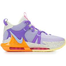 Children's Shoes Nike LeBron Witness 7 GS - Light Orewood Brown/Action Grape/Vivid Orange/Cobalt Bliss