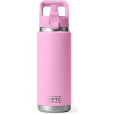 Dishwasher Safe Carafes, Jugs & Bottles Yeti Rambler Straw Cap Power Pink Water Bottle 26fl oz