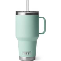 Plastic Travel Mugs Yeti Rambler Straw Seafoam Travel Mug 35fl oz