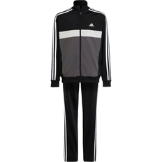 Tracksuits Adidas Kid's Essentials 3-Stripes Tiberio Tracksuits - Black/Gray Five/Gray One/White