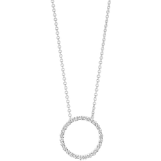 Sif Jakobs Halskjeder Sif Jakobs Biella Pendant Necklace - Silver/Transparent