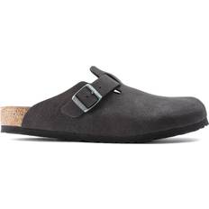 Birkenstock Herren Pantoletten Birkenstock Boston Synthetics - Desert Dust Black