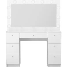 Dressing table with mirror Boahaus Freya Vanity White Dressing Table 15.4x46.4"