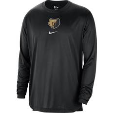 Memphis Grizzlies T-shirts Nike Memphis Grizzlies 2023/24 City Edition Authentic Pregame Performance Long Sleeve Shooting T-Shirt - Black