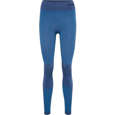 Hummel Clea Seamless Mid Waist Tights - Riviera/Insignia Blue Melange