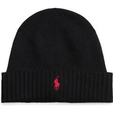 Polo Ralph Lauren Luer Polo Ralph Lauren Signature Pony Wool Beanie - Black