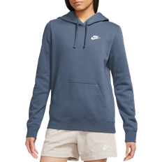 Nike Women's Sportswear Club Fleece Pullover Hoodie - Diffused Blue/White