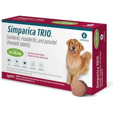 Zoetis Simparica Trio Chewable Tablets for Dogs 44.1-88 lbs 6 Month Supply