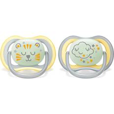 Kunststoff Schnuller Philips Ultra Air Night Time Pacifier 2-pack