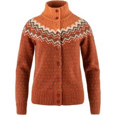 Fjällräven Damen Cardigans Fjällräven Övik Knit Cardigan W Damen Strickjacke orange-rot Gr