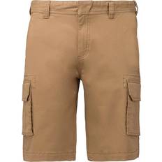 Bomull - Unisex Shorts Kariban Multi-Pocket Shorts Camel 38R