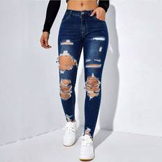 Shein L Jeans Shein Women's Skinny Ripped Jeans