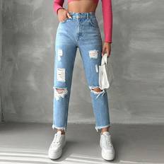 Shein Damen Hosen & Shorts Shein Women's Distressed Denim Jeans