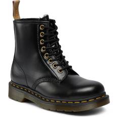 Dr. Martens Unisex Vegan 1460 Fashion Boot, Black Norfolk Flat, Women