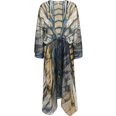 S Swimsuit Cover-Ups & Sarong Wraps MONA SWIMS Silk beach cover-up kimono MULTICOLOUR