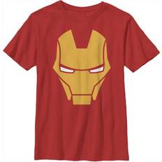 Marvel Boy Iron Man Helmet Graphic Tee Red