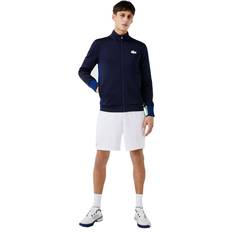 Lacoste White Outerwear Lacoste Novak Djokovic Navy Mens Tennis Jacket, Navy Glw