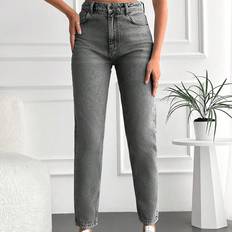 Shein Damen Jeans Shein Women's Solid Color Skinny Jeans